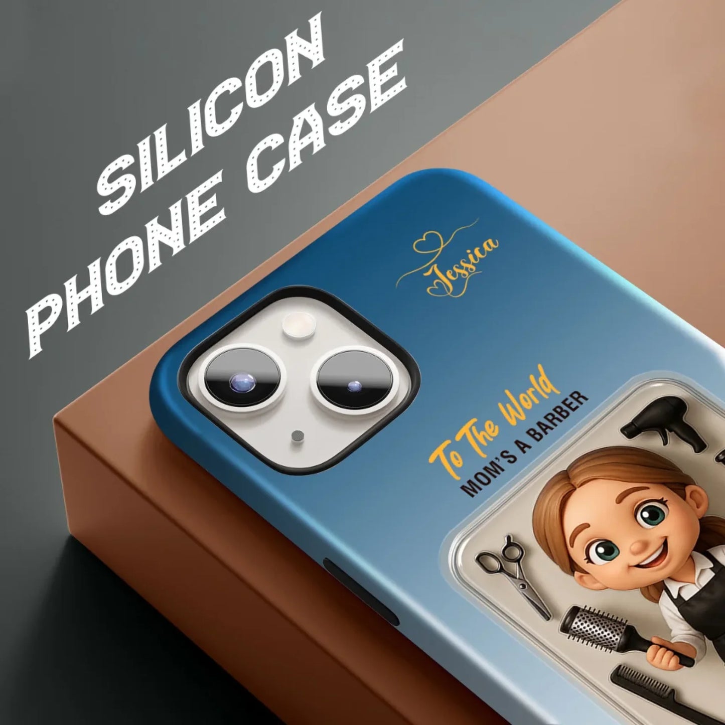 Baber Mom Mother’s Day Gift - Personalized Photo Chibi Phone Case for Mom - Custom Choo