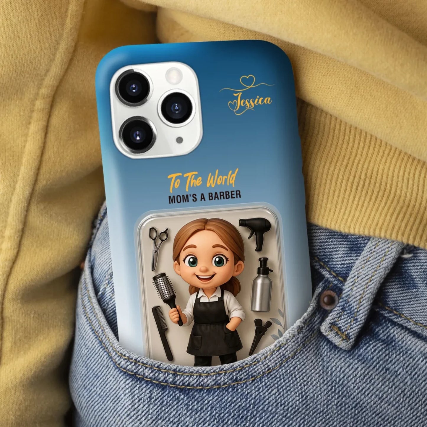 Baber Mom Mother’s Day Gift - Personalized Photo Chibi Phone Case for Mom - Custom Choo