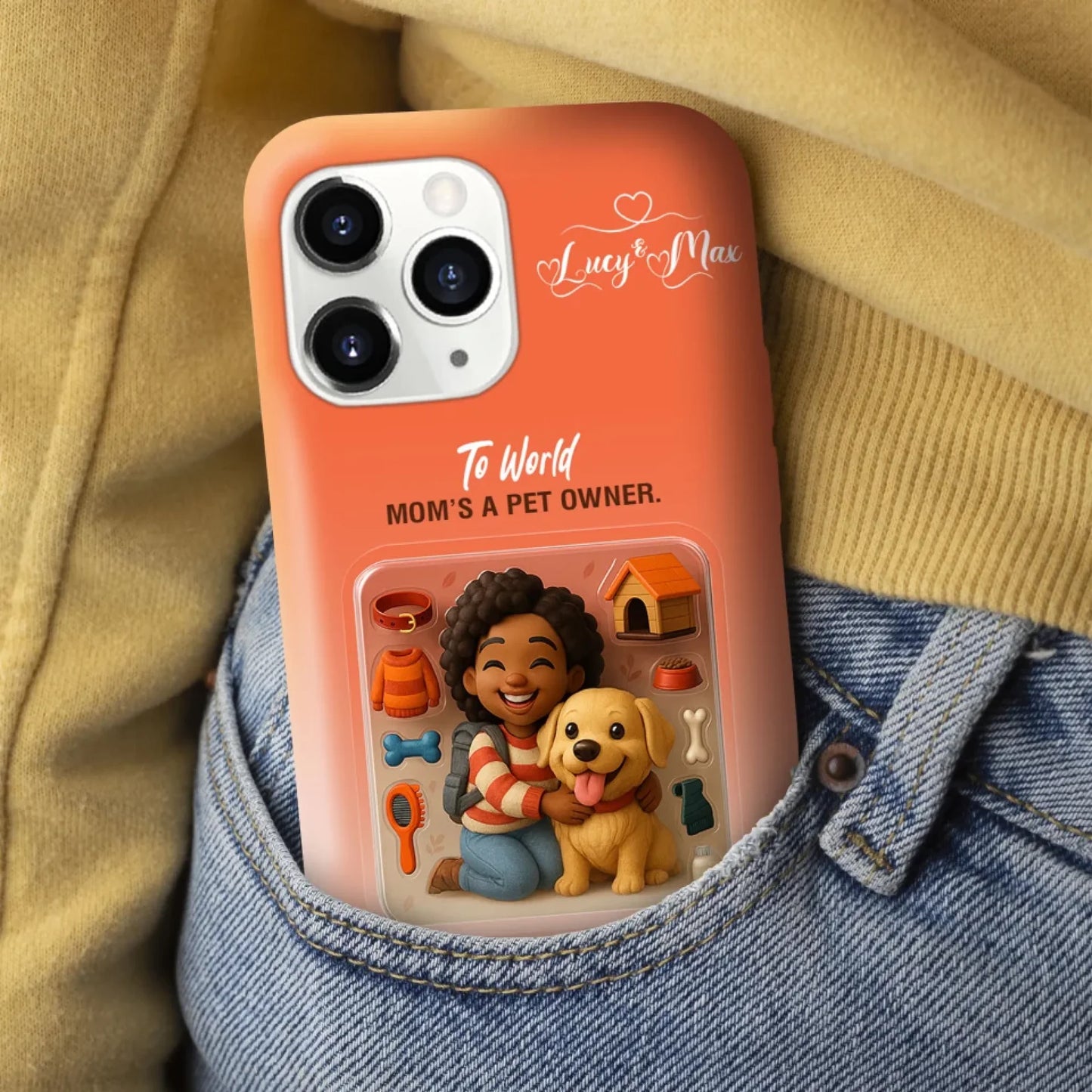 Dog Mom Mom Mother’s Day Gift - Personalized Photo Chibi Phone Case for Mom - Custom Choo