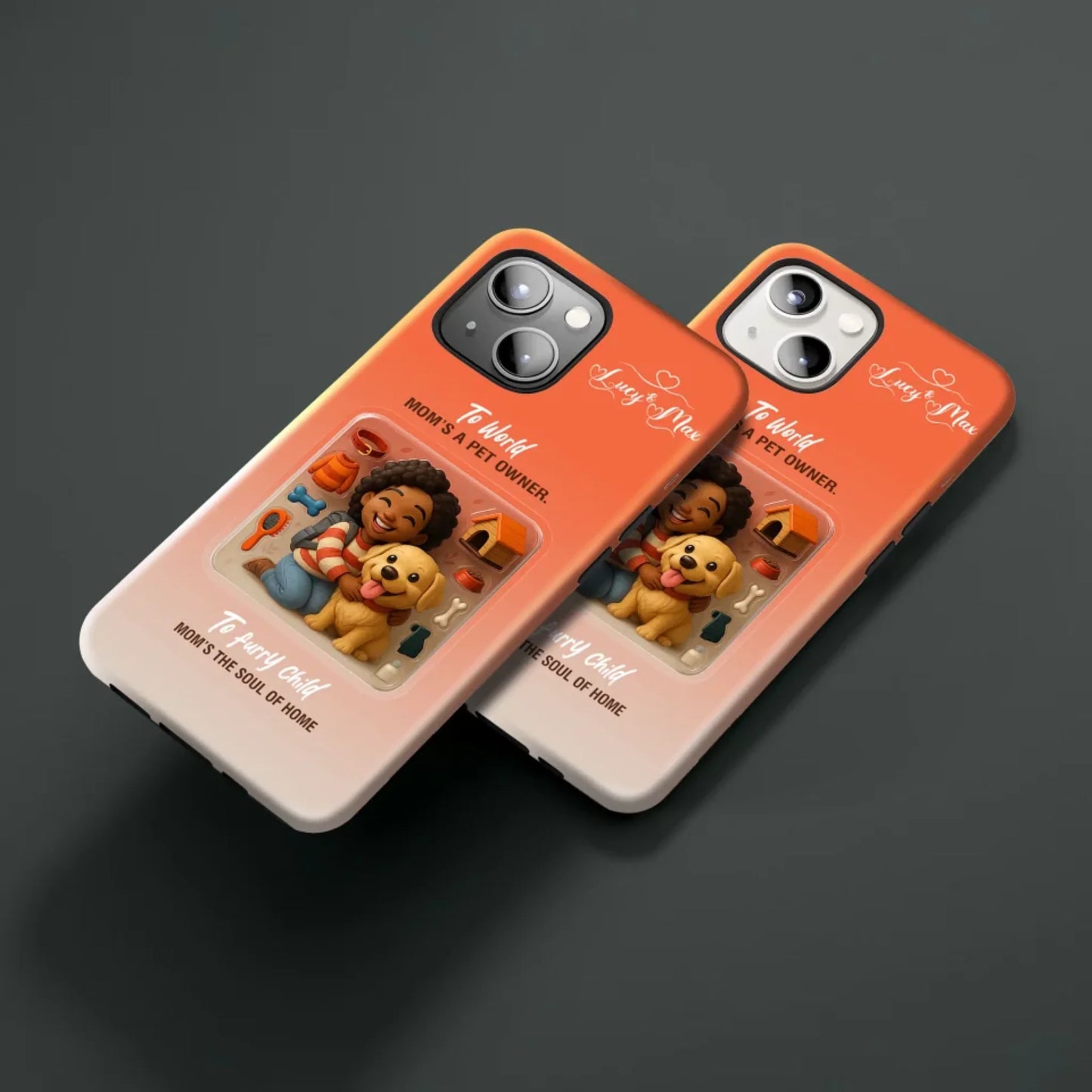 Dog Mom Mom Mother’s Day Gift - Personalized Photo Chibi Phone Case for Mom - Custom Choo