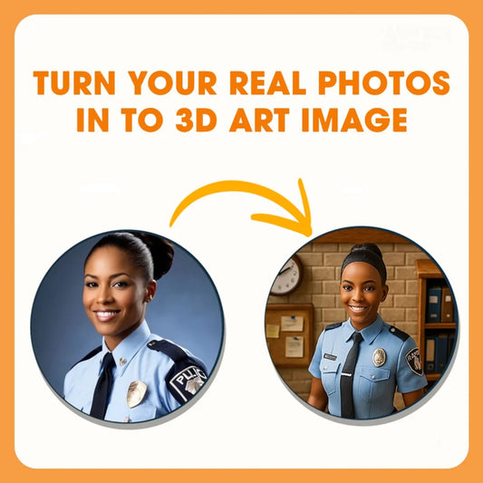 Police Mom Mother's Day Gift - Personalized Photo Car Ornament for Mom, Custom Choo