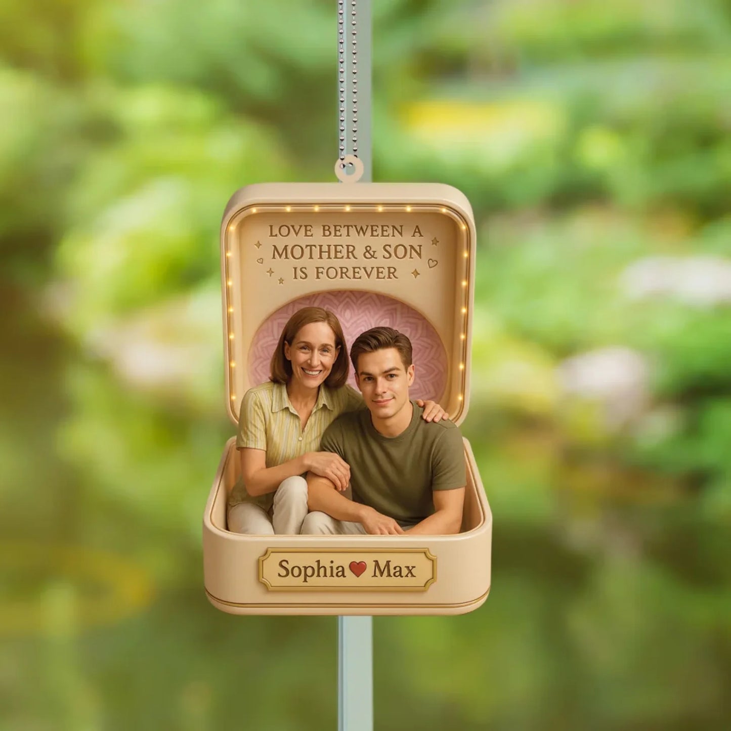Mother's Day Gift For Mom - Custom Chibi Car Ornament with Name - Custom Choo