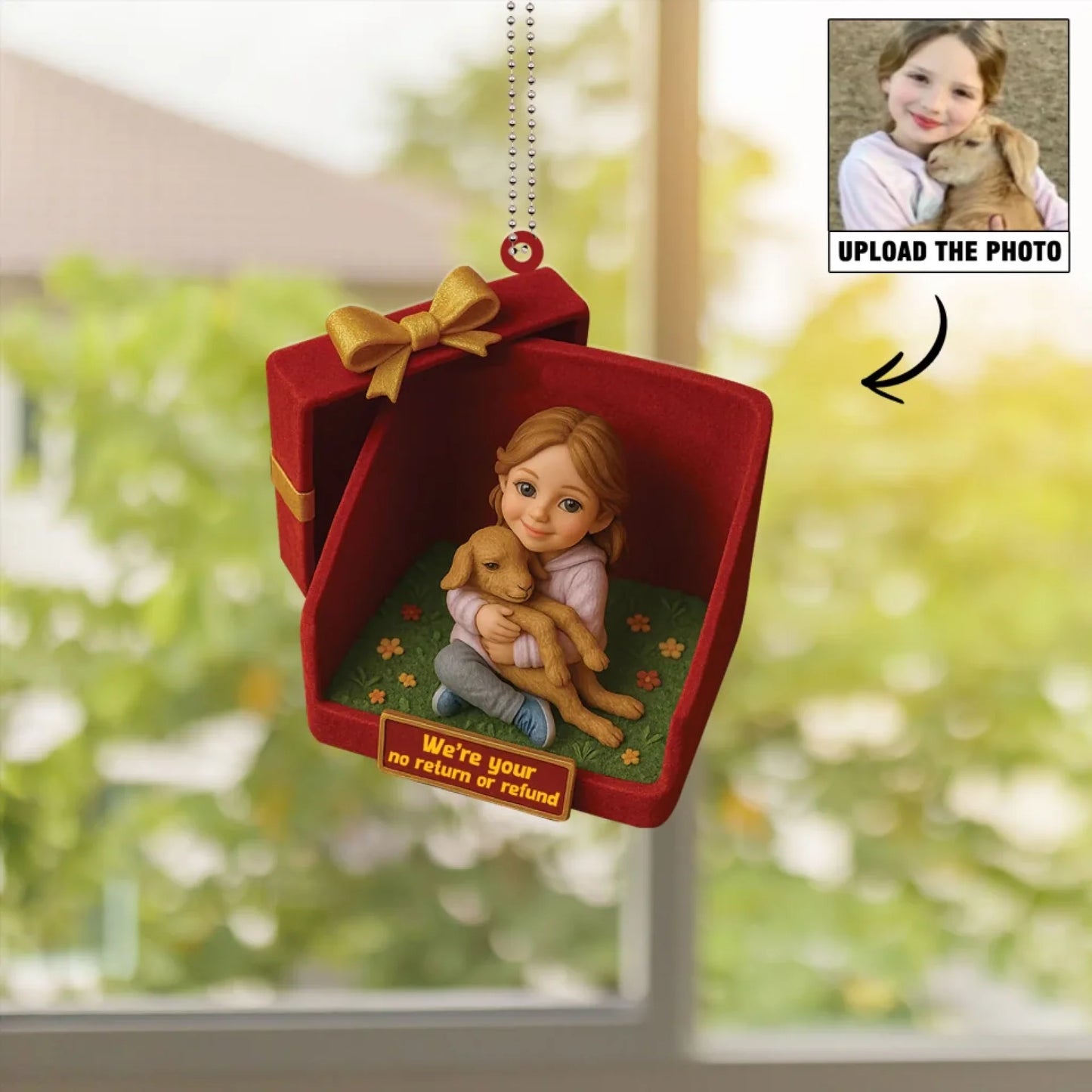 Personalized Photo Kids Figurine in Gift Box - We're Your No Return or Refund - Custom Choo