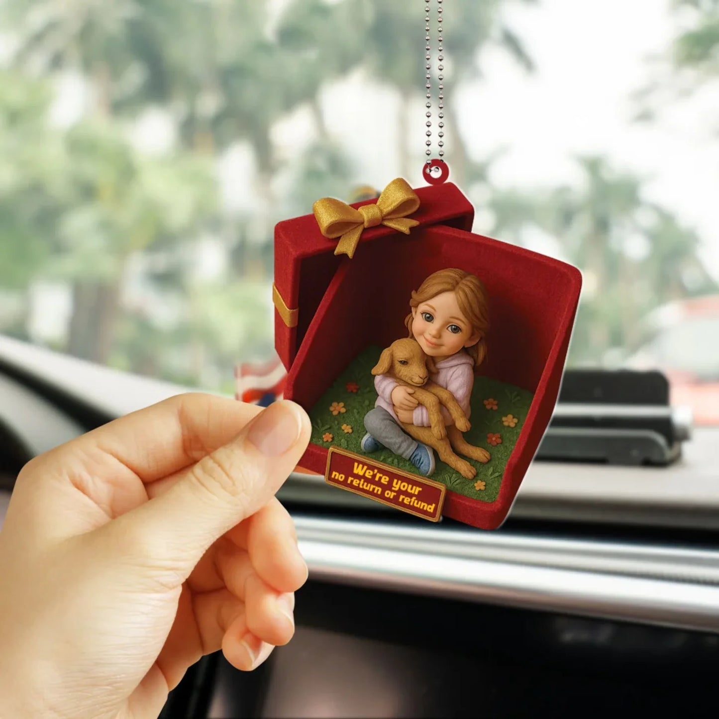 Personalized Photo Kids Figurine in Gift Box - We're Your No Return or Refund - Custom Choo