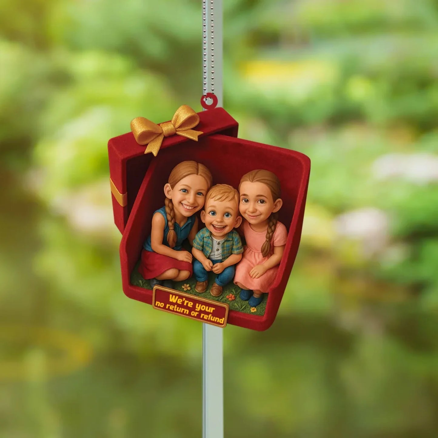 Custom Photo Family Ornament Gift - We're Your No Return or Refund - Custom Choo