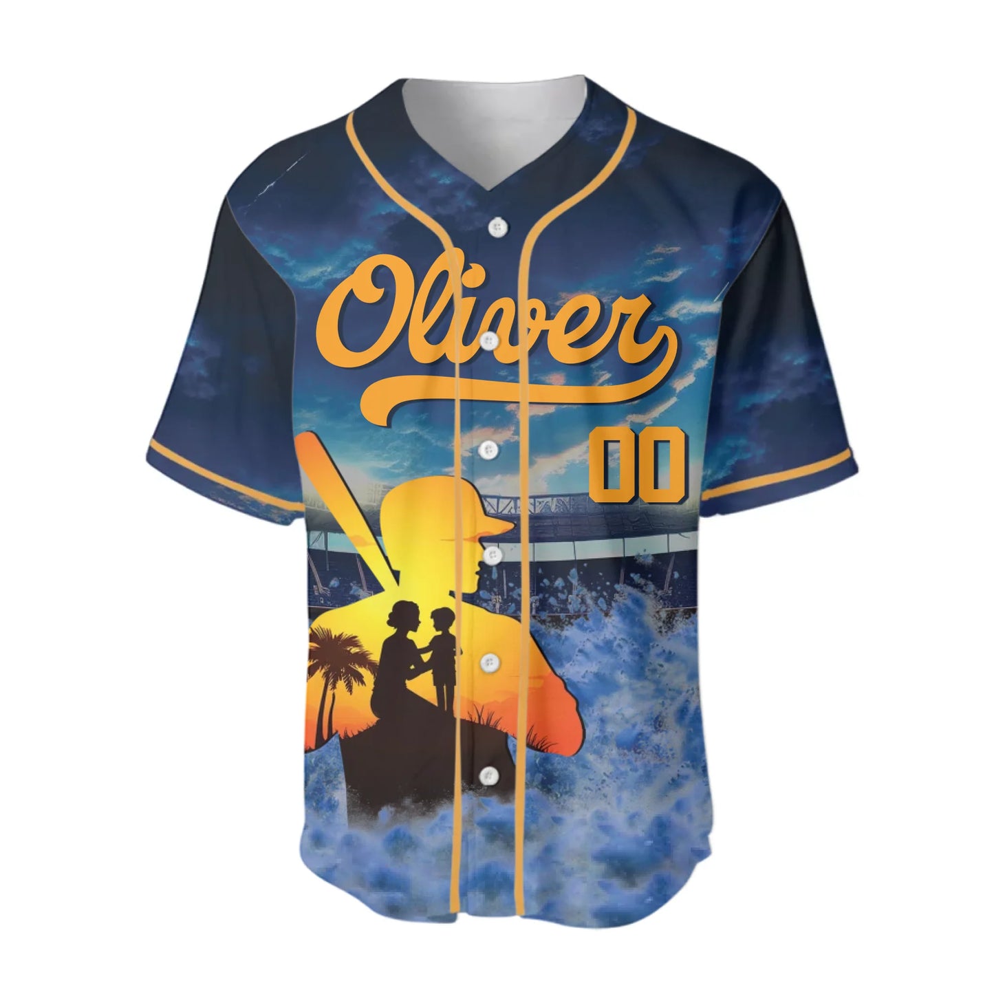 Gift for Mother’s Pride - Custom Photo & Name - Personalized Baseball Mom Baseball Jersey - Custom Choo