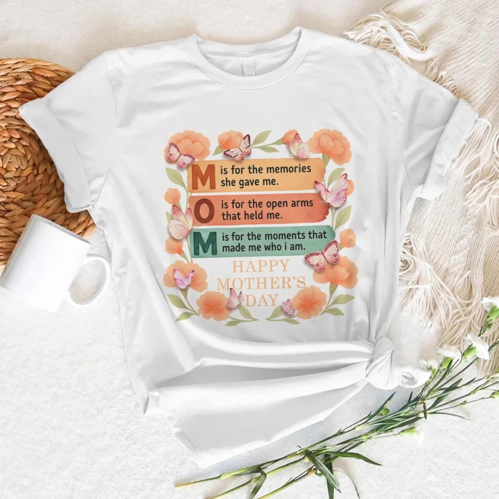 M.O.M – Moments. Openness. Memories, Painted in Love – A Tribute to Mom Shirt, Custom Choo