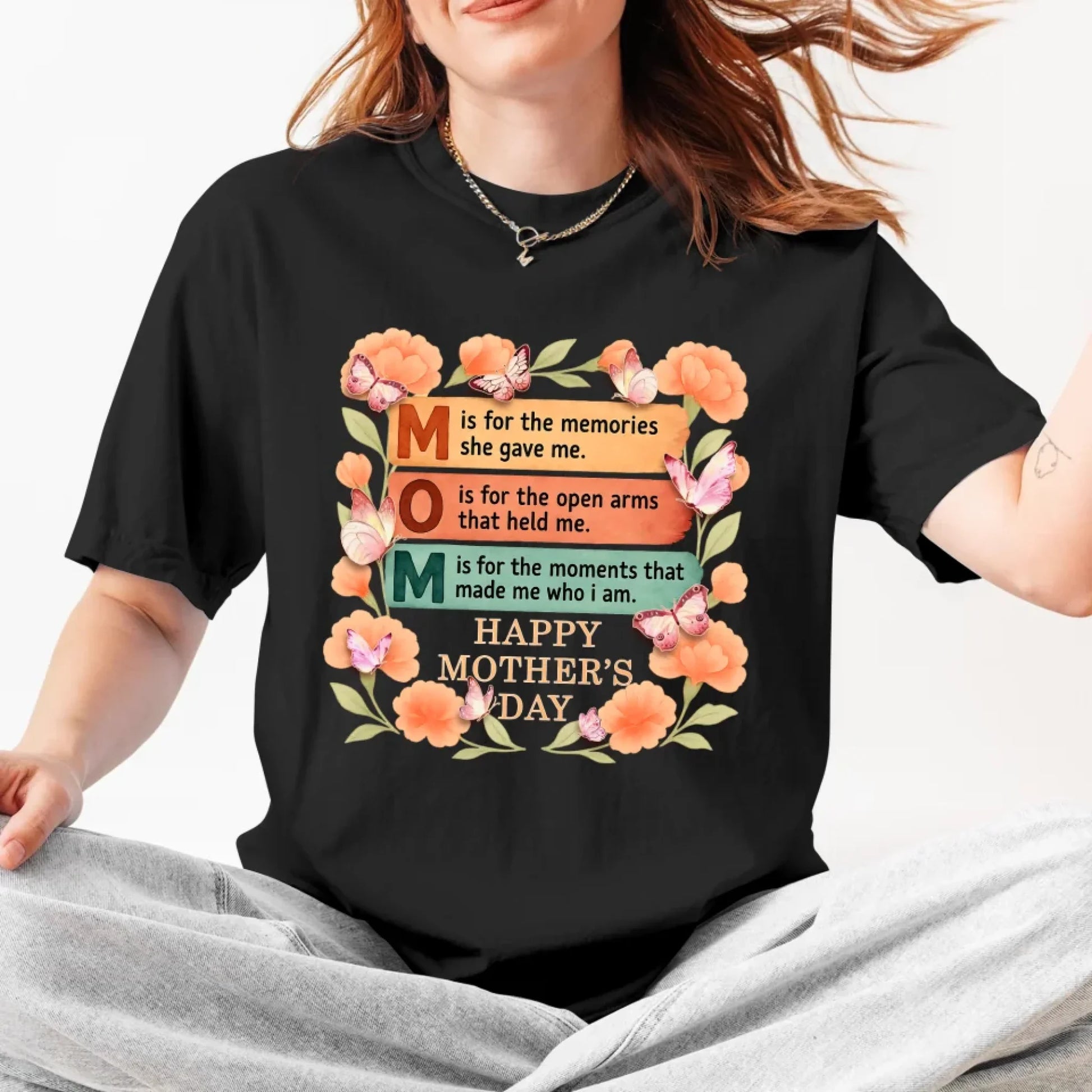 M.O.M – Moments. Openness. Memories, Painted in Love – A Tribute to Mom Shirt, Custom Choo