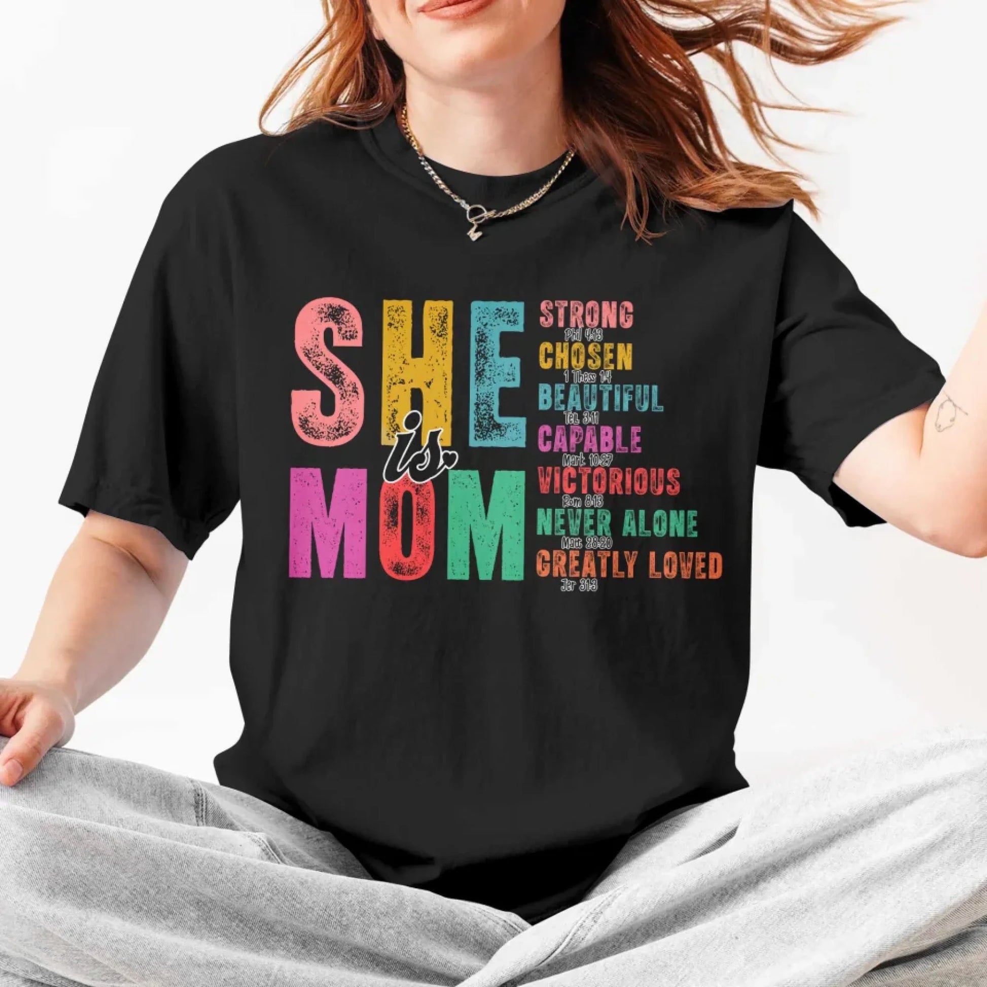She Is Mom Strong Chosen Beautiful - Mother's Day Gift For Mom, Custom Choo