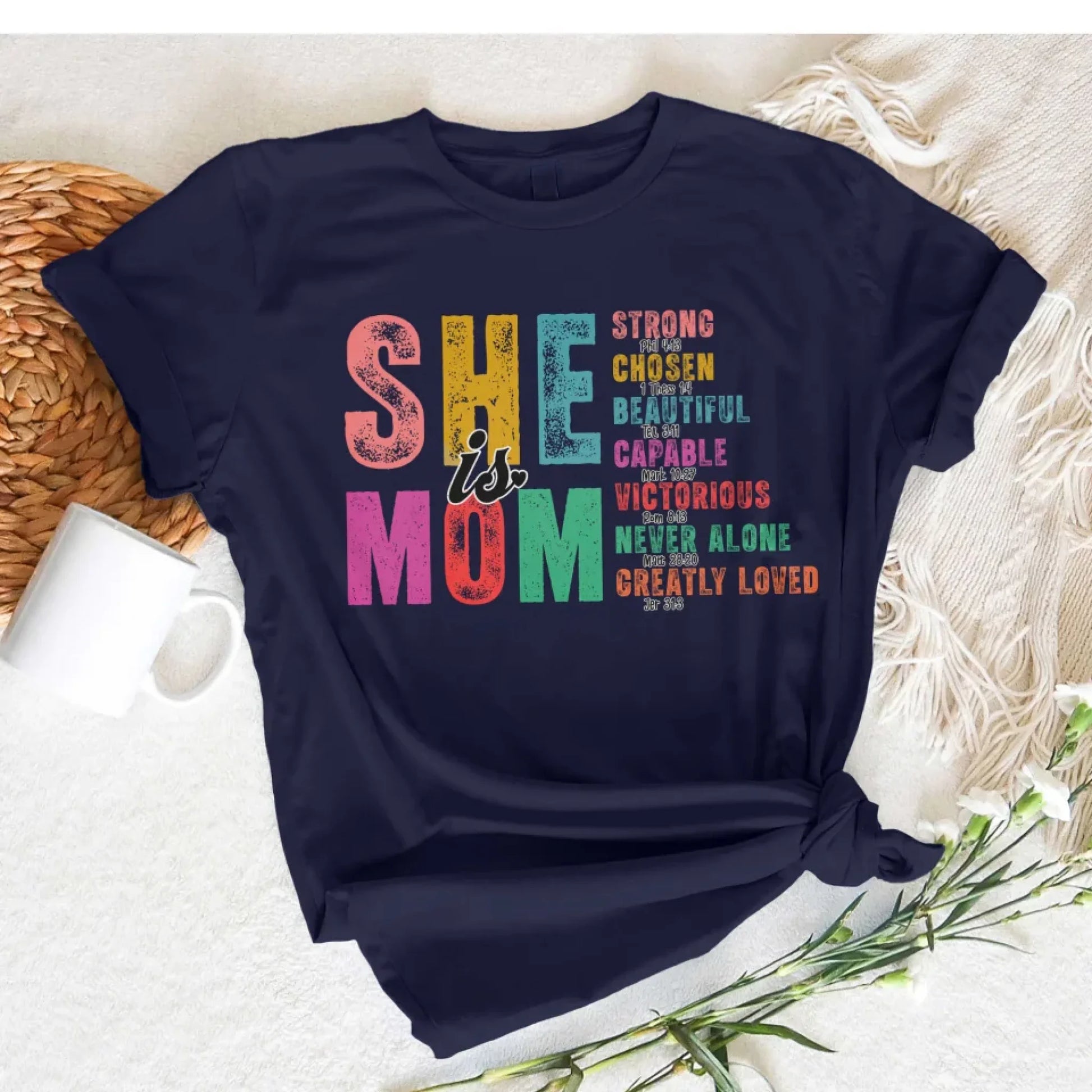 She Is Mom Strong Chosen Beautiful - Mother's Day Gift For Mom, Custom Choo