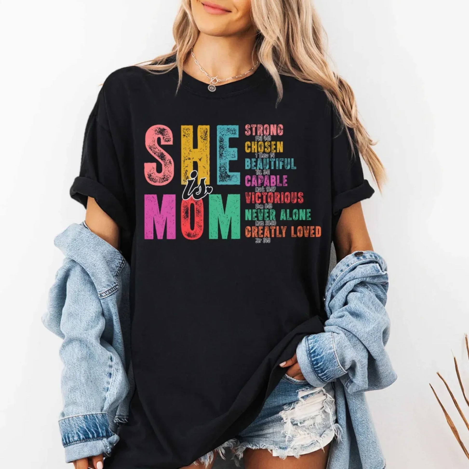 She Is Mom Strong Chosen Beautiful - Mother's Day Gift For Mom, Custom Choo