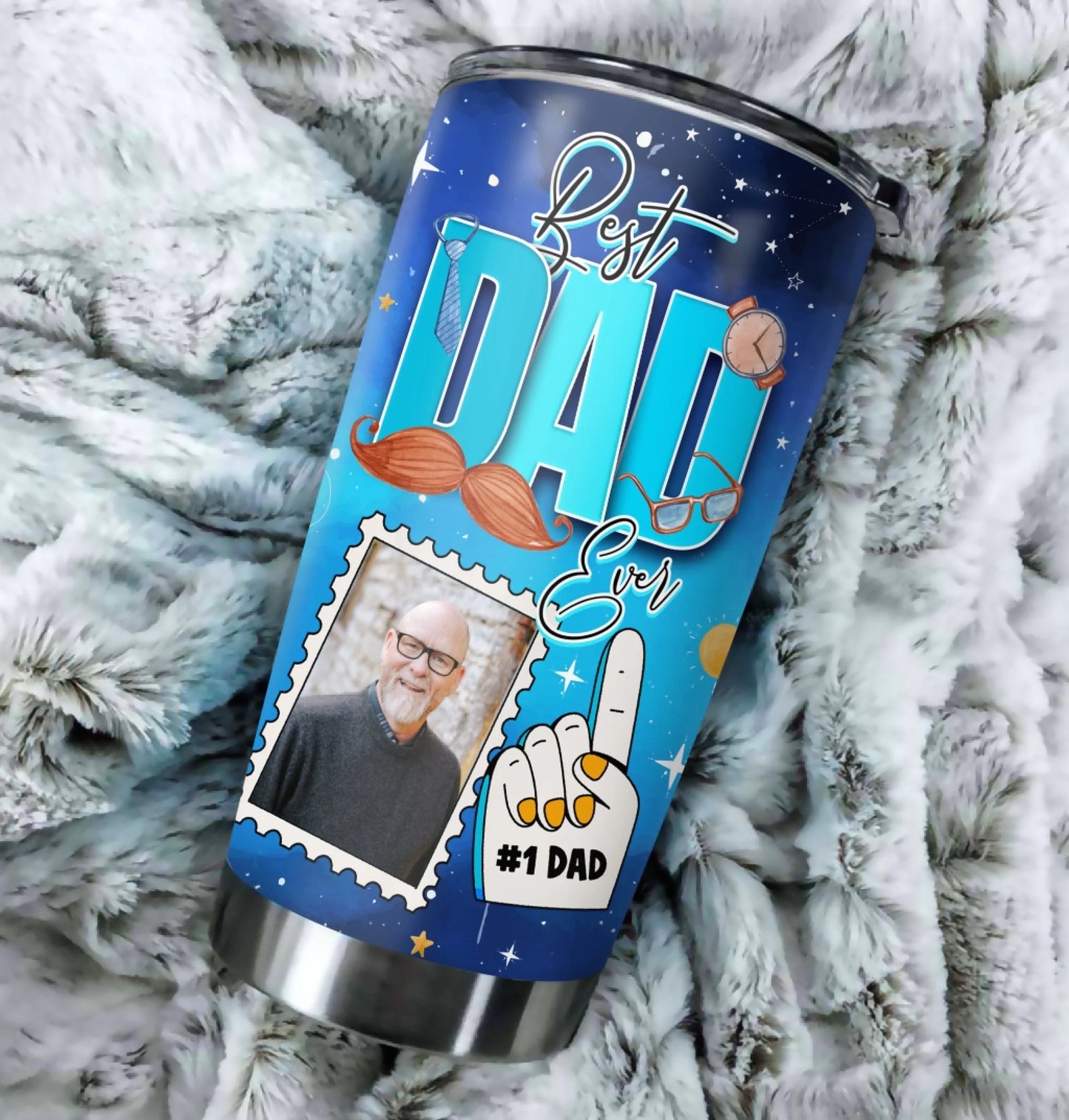 Best Dad Ever, Love You Daddy, Personalized Photo Dad, Happy Father's Day, Custom Choo