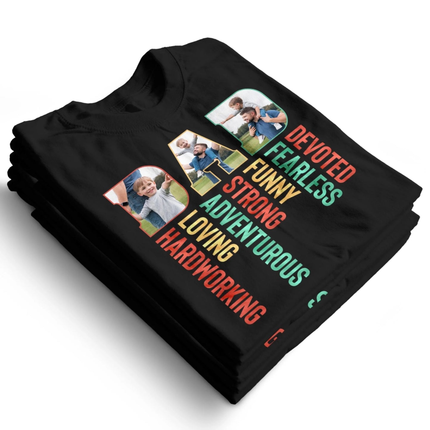 Personalized Photo Dad, Devoted, Funny, Loving, Happy Father's Day Shirt, Custom Choo