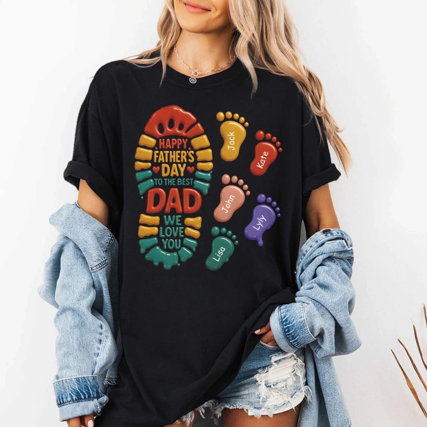 Happy Father's Day to the best Dad, We Love You Shirt, Custom Choo