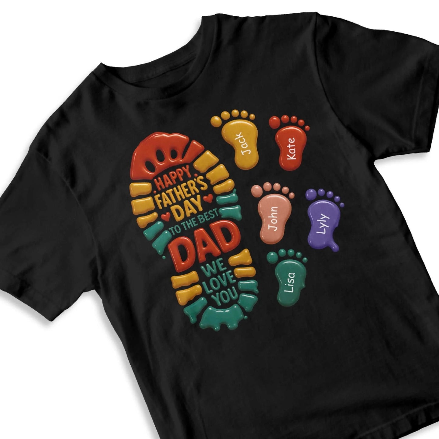 Happy Father's Day to the best Dad, We Love You Shirt, Custom Choo