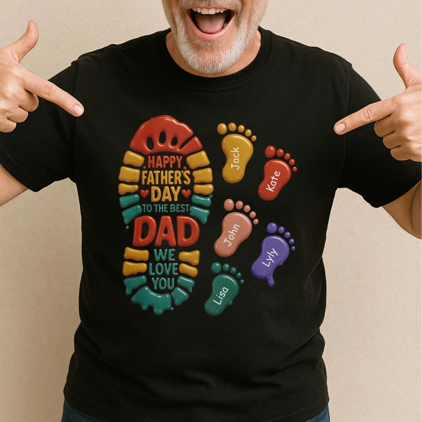 Happy Father's Day to the best Dad, We Love You Shirt, Custom Choo