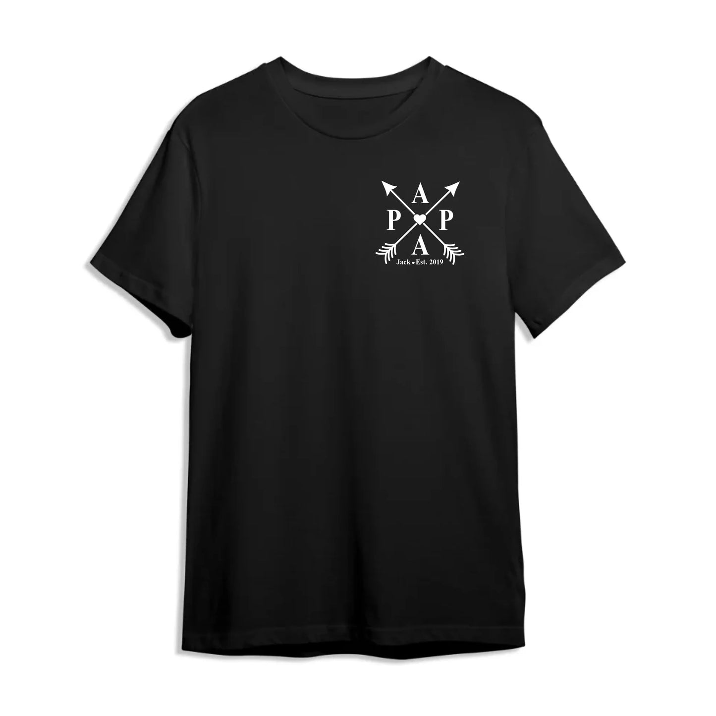 Dad's Edition: T-shirt with the child's name and year of birth, Happy Father's Day, Custom Choo