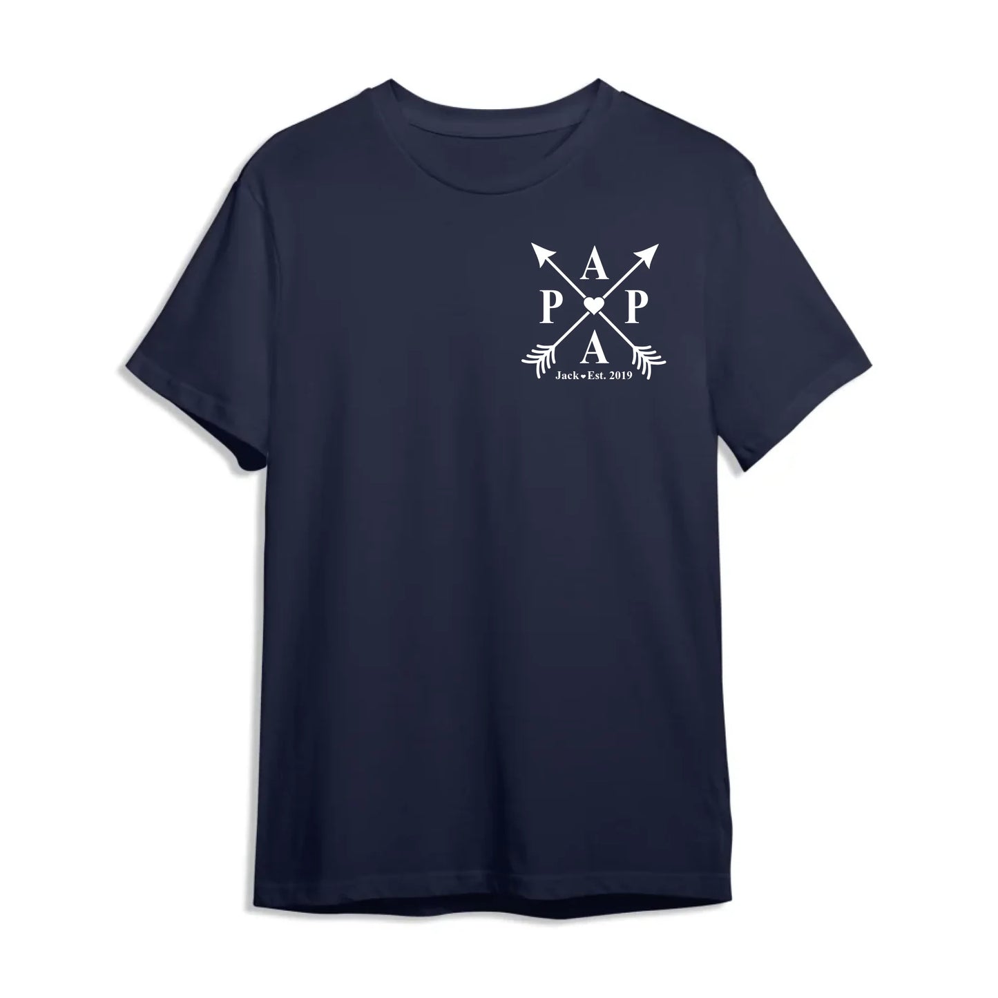 Dad's Edition: T-shirt with the child's name and year of birth, Happy Father's Day, Custom Choo