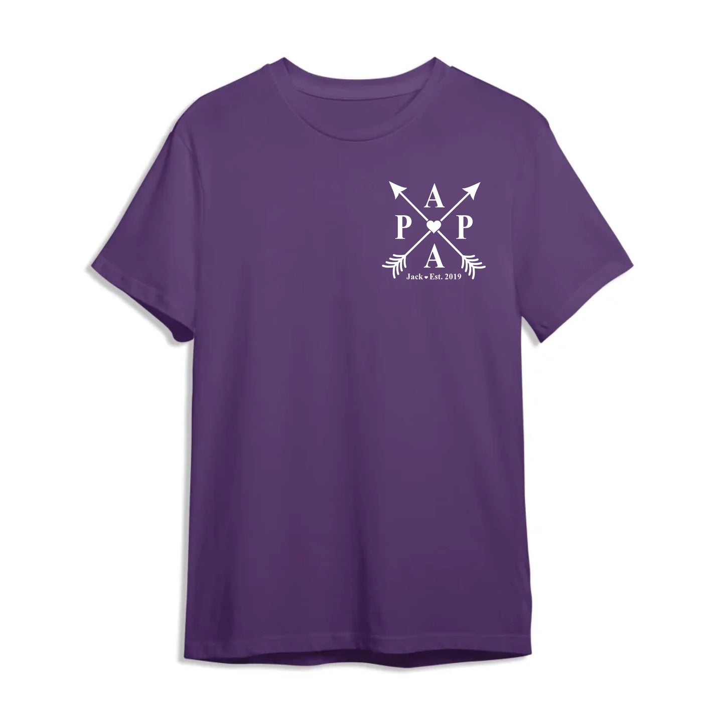 Dad's Edition: T-shirt with the child's name and year of birth, Happy Father's Day, Custom Choo