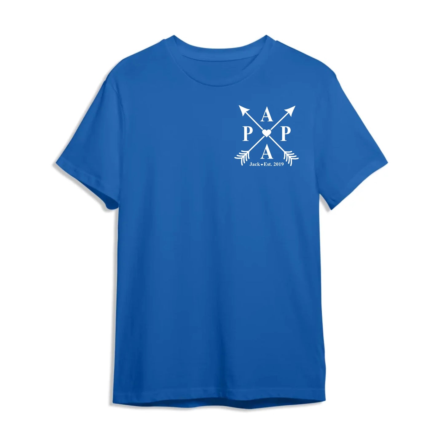 Dad's Edition: T-shirt with the child's name and year of birth, Happy Father's Day, Custom Choo