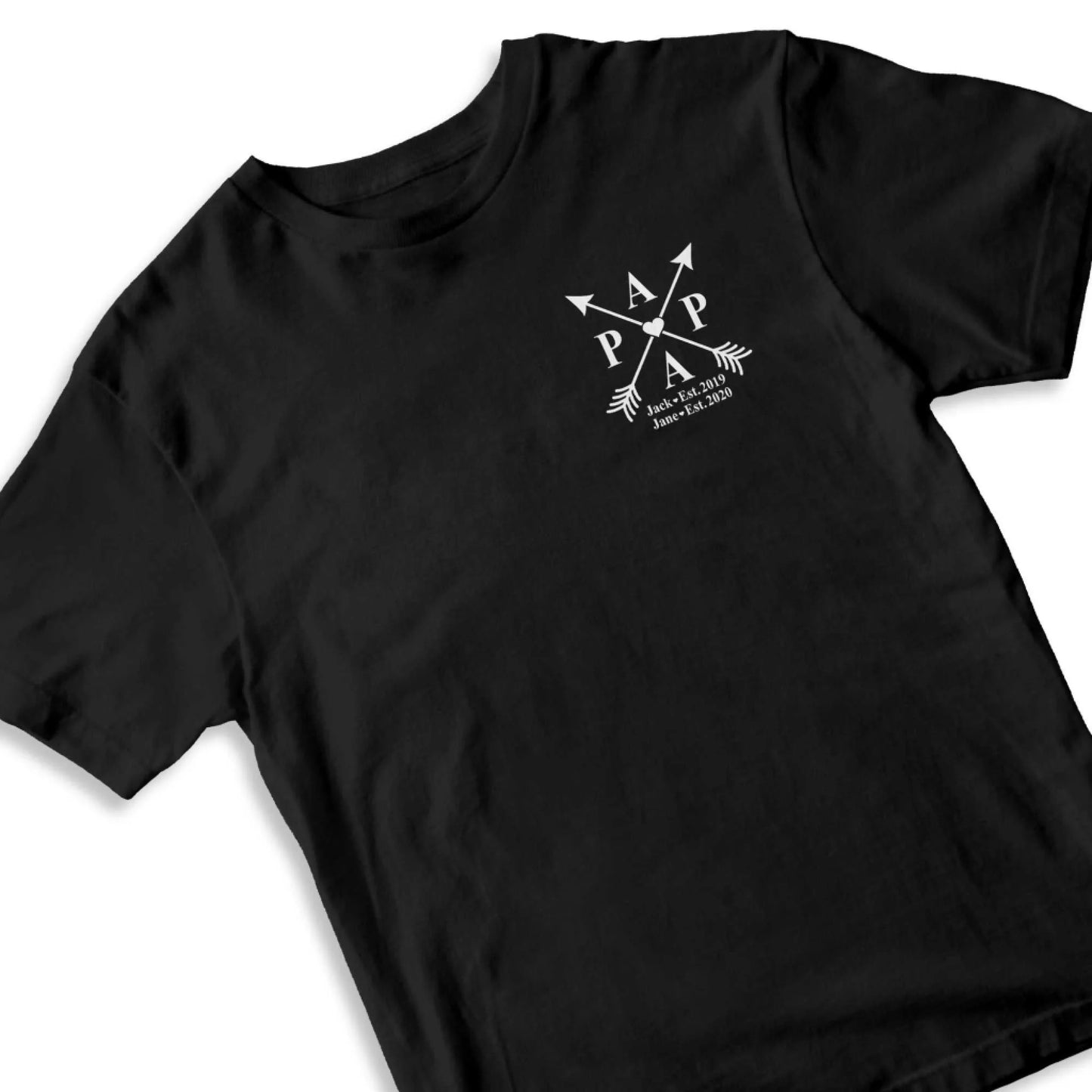 Dad's Edition: T-shirt with the child's name and year of birth, Happy Father's Day, Custom Choo
