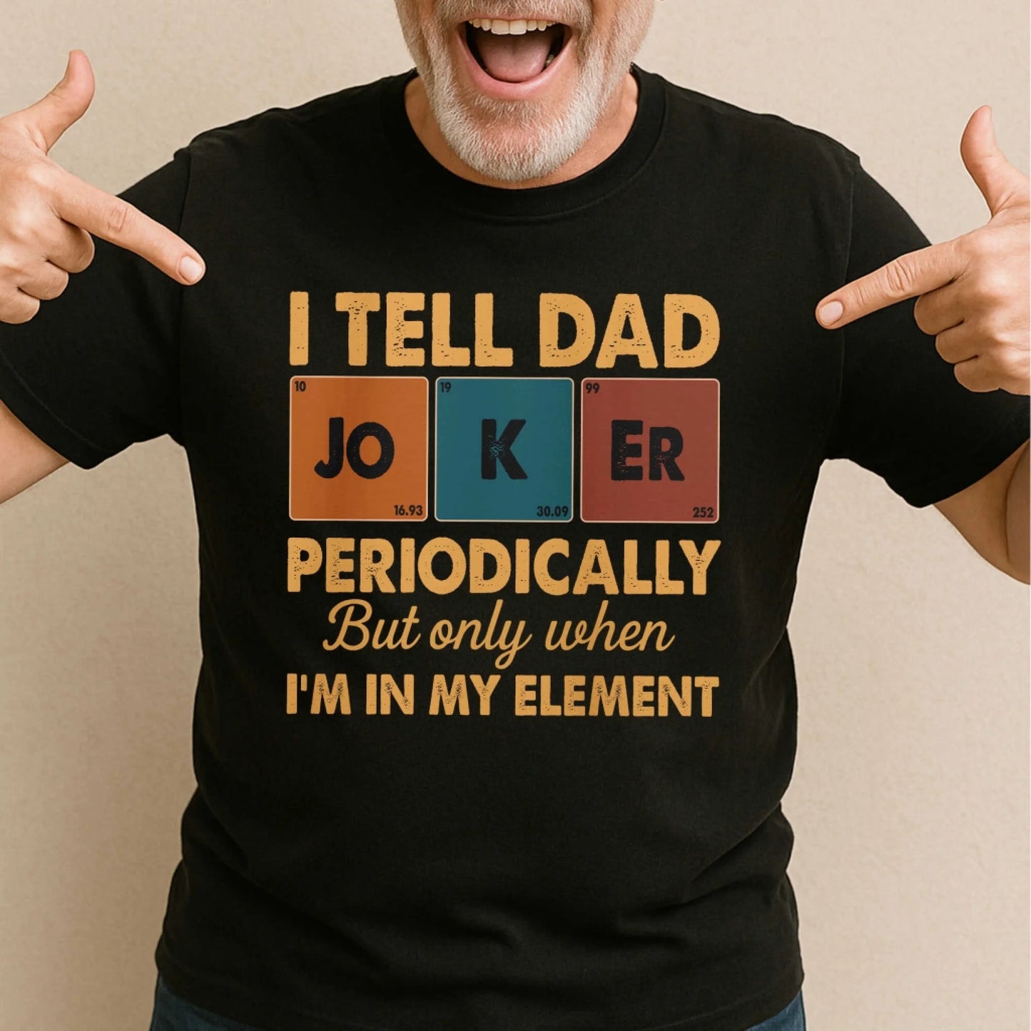 Periodic Joker Dad Shirt – Funny Science T-Shirt for Father's Day, Custom Choo