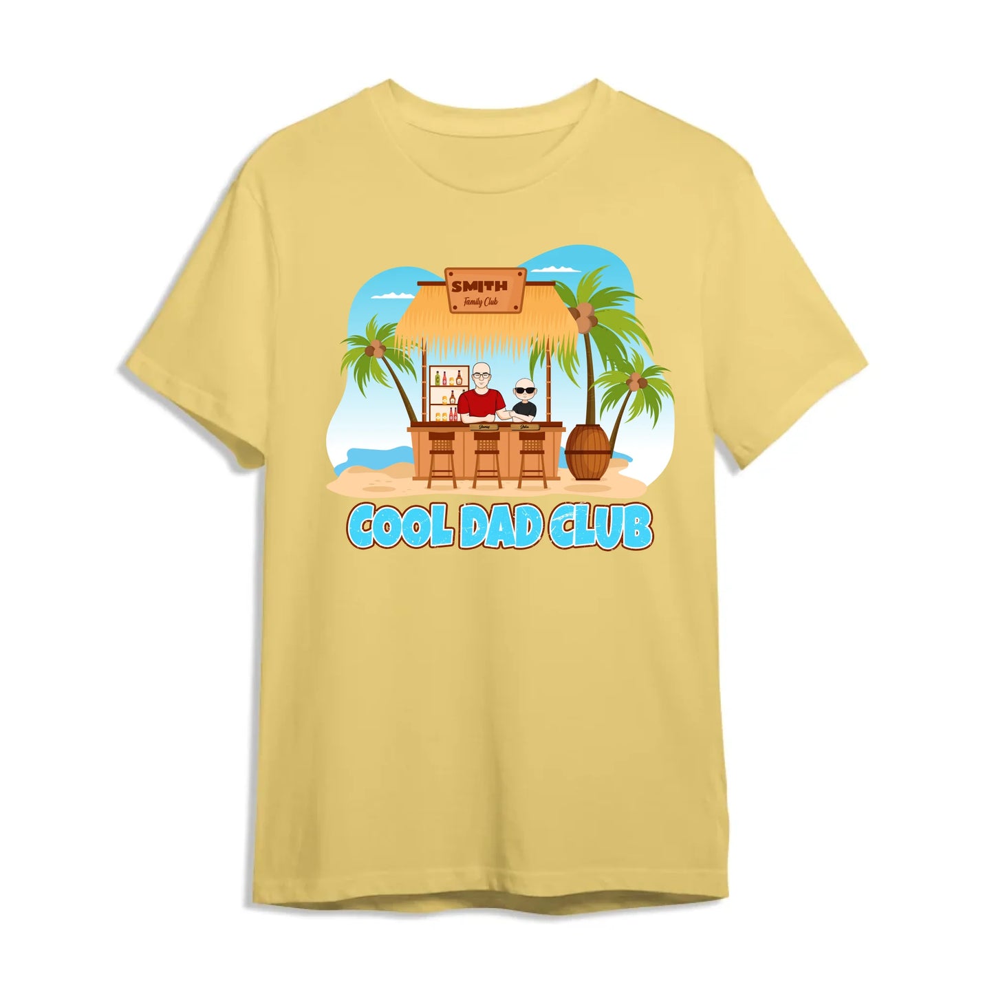 Cool Dad Club – Custom Beach Bar Family Tee, Custom Choo