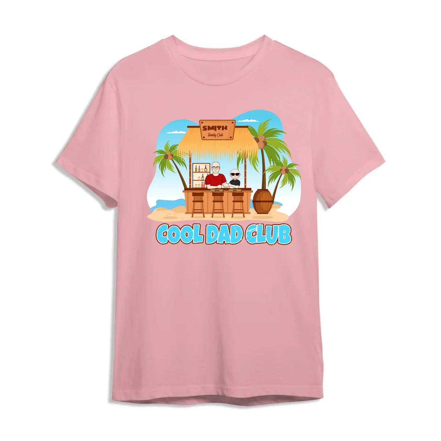 Cool Dad Club – Custom Beach Bar Family Tee, Custom Choo