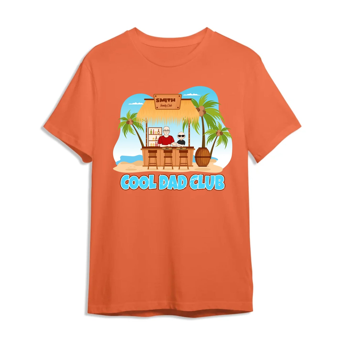 Cool Dad Club – Custom Beach Bar Family Tee, Custom Choo