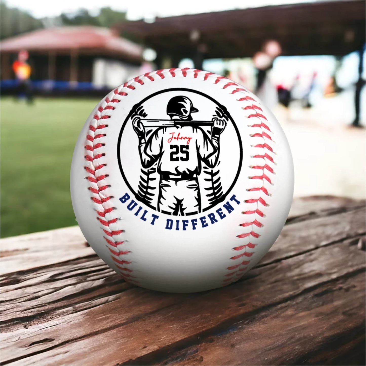 Built Different, Happy Father's Day Personalized Baseball Gift, Custom Choo