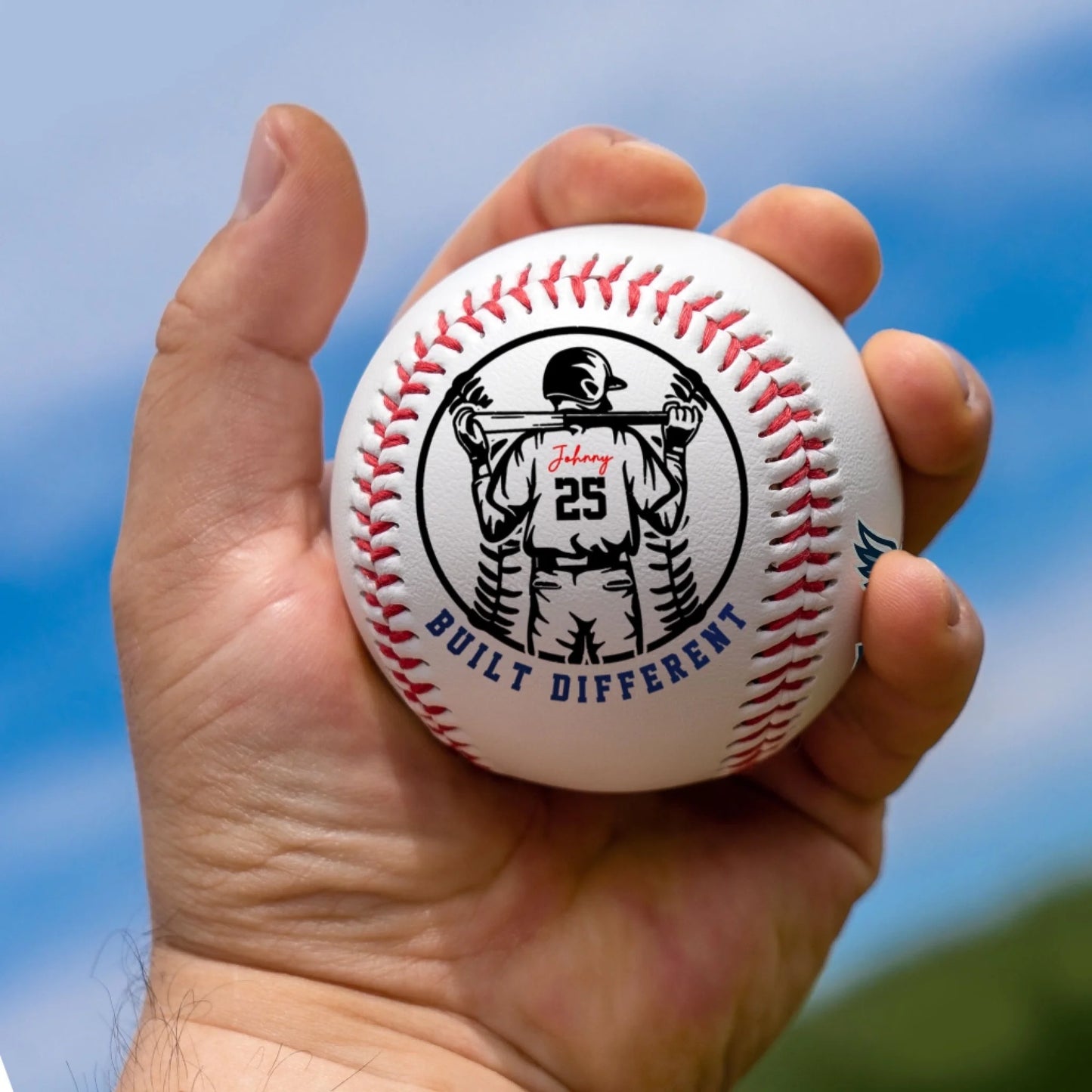 Built Different, Happy Father's Day Personalized Baseball Gift, Custom Choo