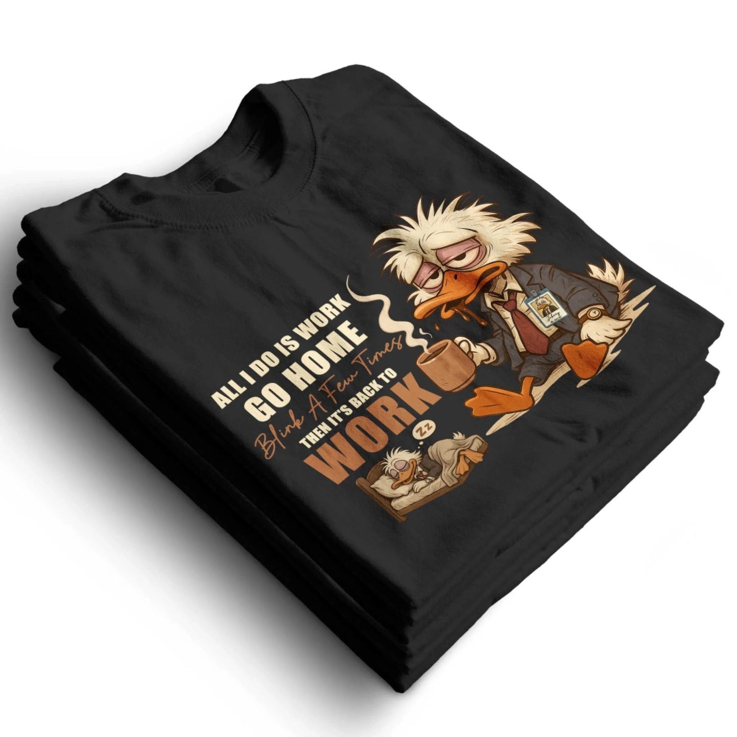 Office Life T-shirt – Work, Blink, Repeat Funny Graphic Tee, Custom Choo