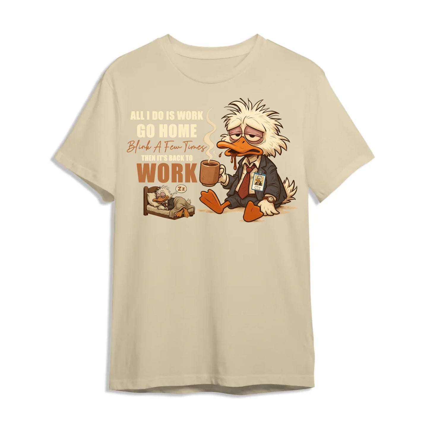 Office Life T-shirt – Work, Blink, Repeat Funny Graphic Tee, Custom Choo