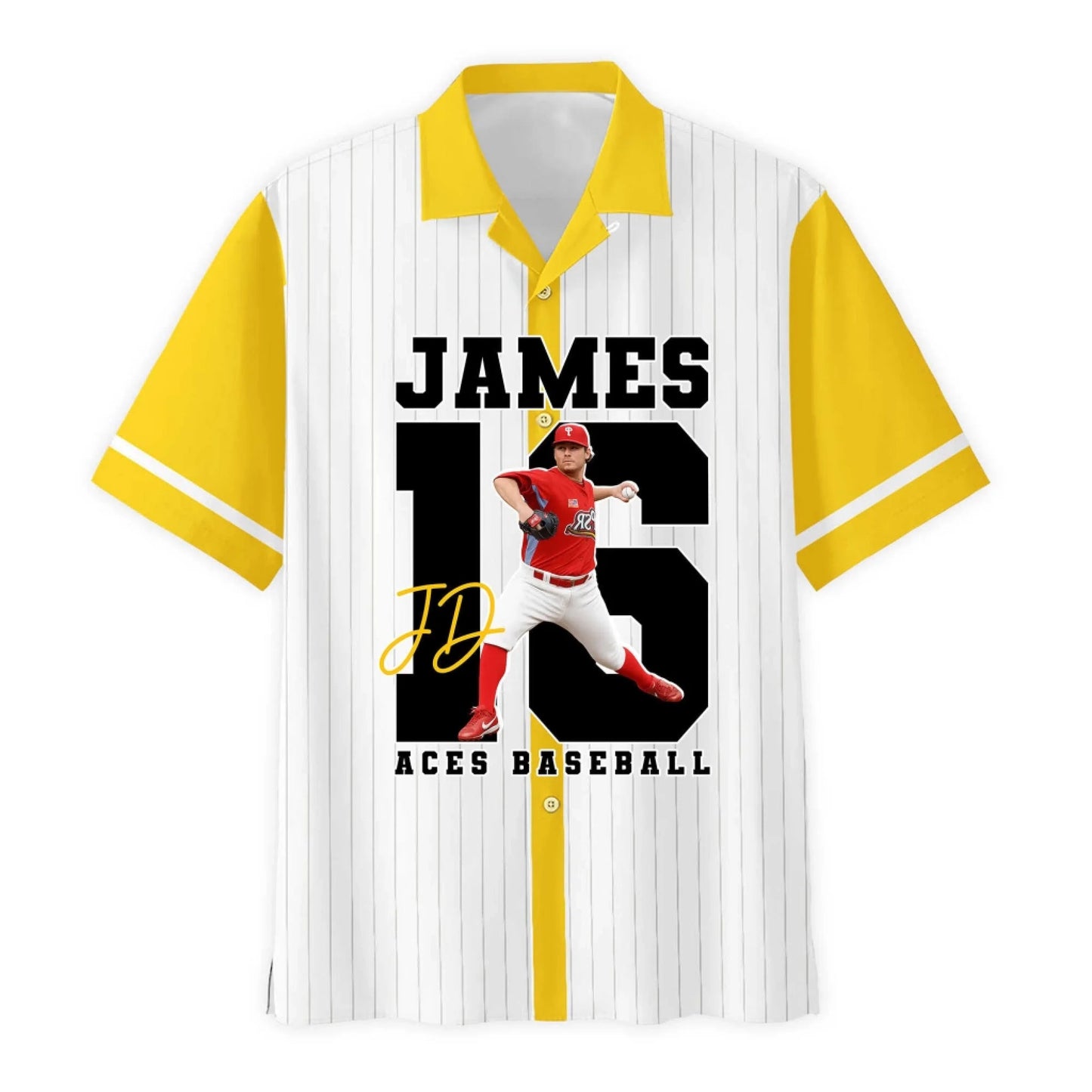 Personalized Baseball Hawaii Shirt, Custom Name, Baseball Team Gift, Baseball Player Shirt, Custom Choo