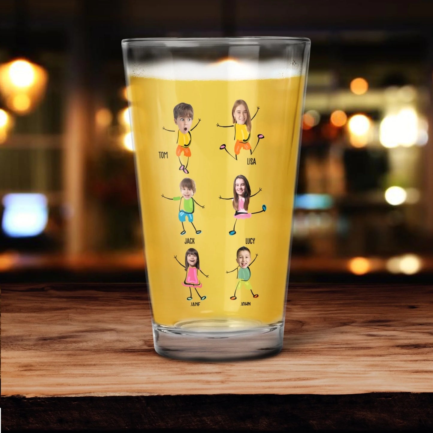 To Dad From the reason you drink - Personalized Beer Glass, Custom Choo