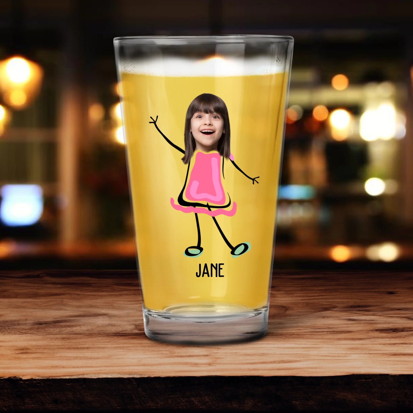 To Dad From the reason you drink - Personalized Beer Glass, Custom Choo