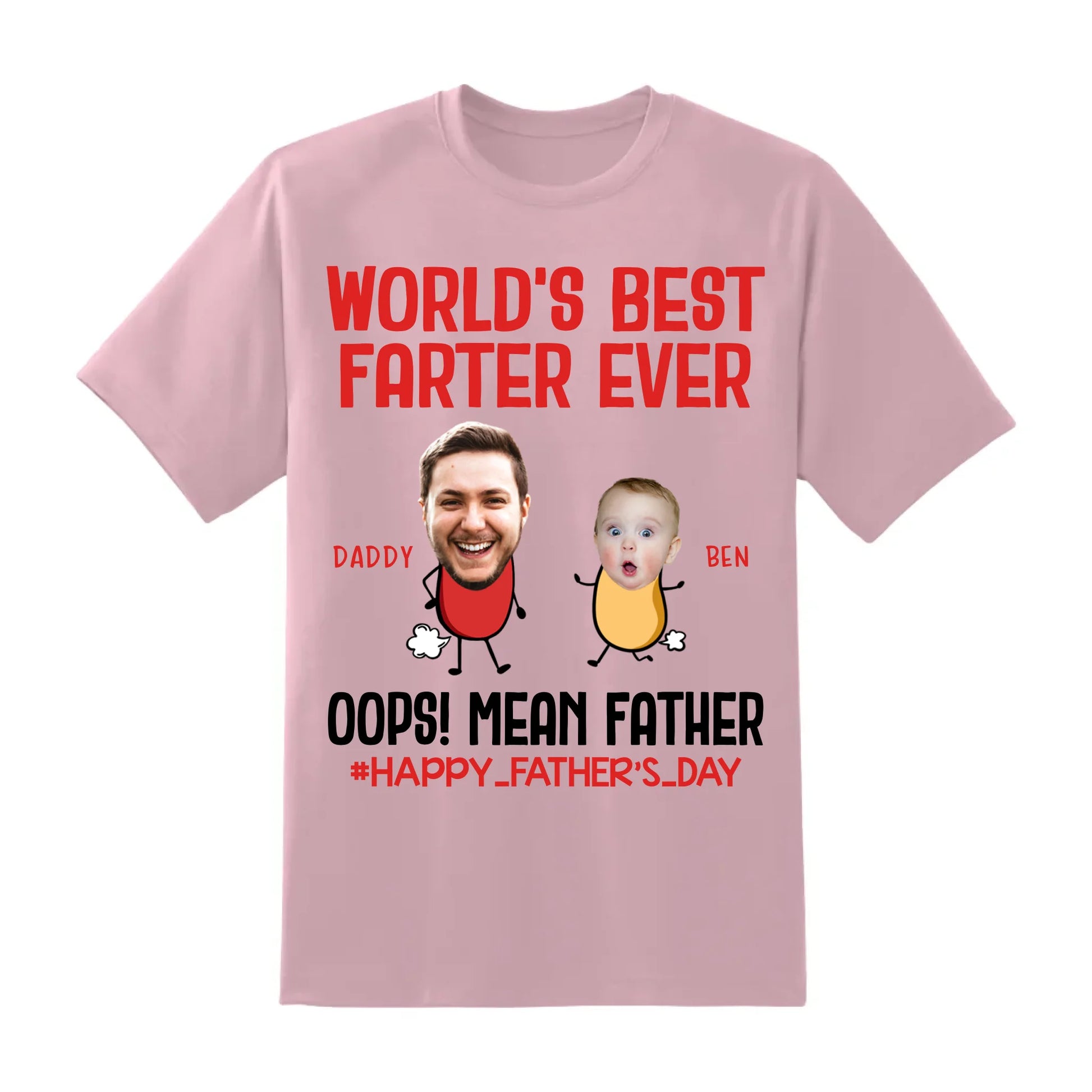WORLD'S BEST FARTER EVER, PERSONALIZED SHIRT, HAPPY FATHER'S DAY, Custom Choo