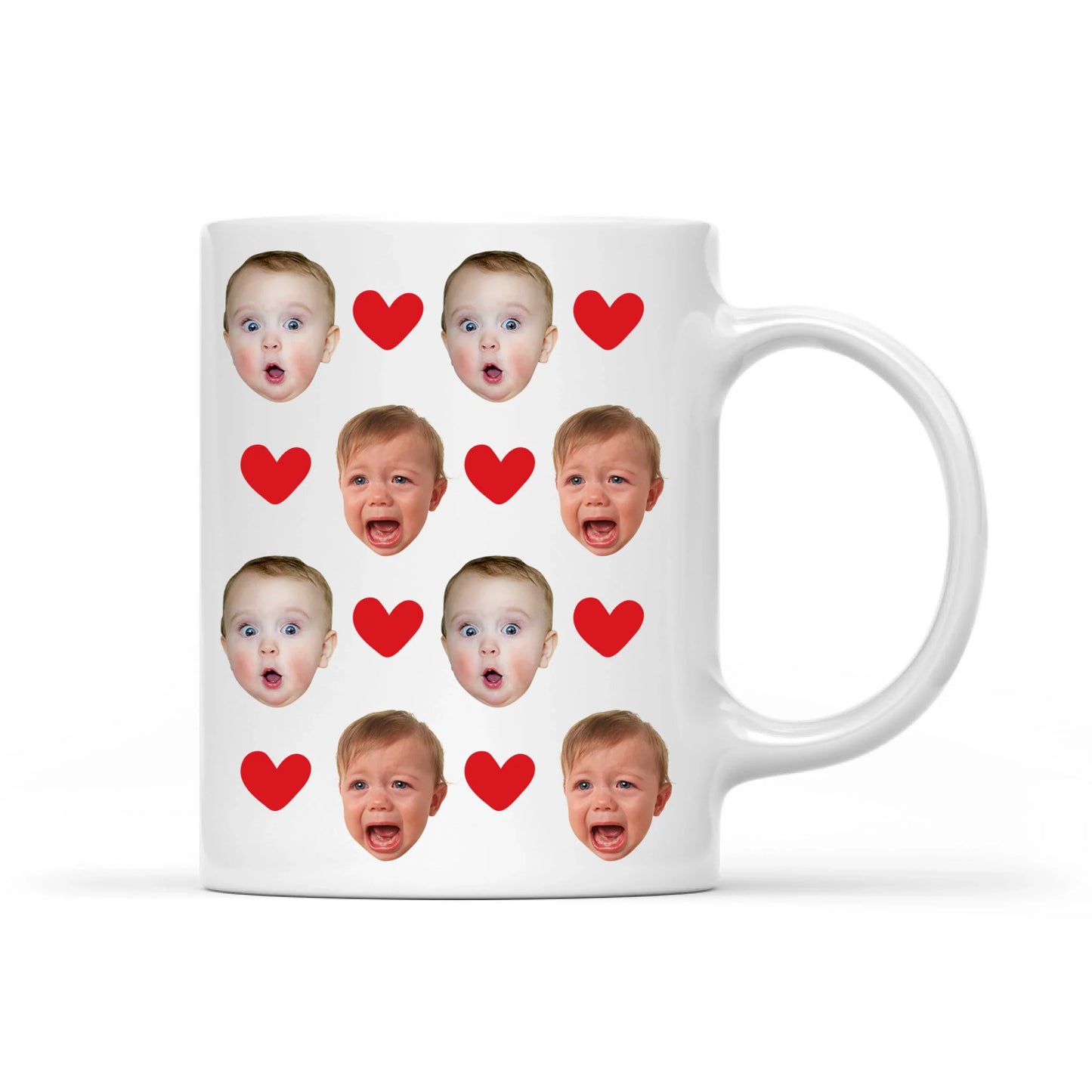 Baby Face Mug, Personalized Face Mug, Your Dogs Face Mug, Your Husband's Face Mug, Father's Day Gift - Custom Choo
