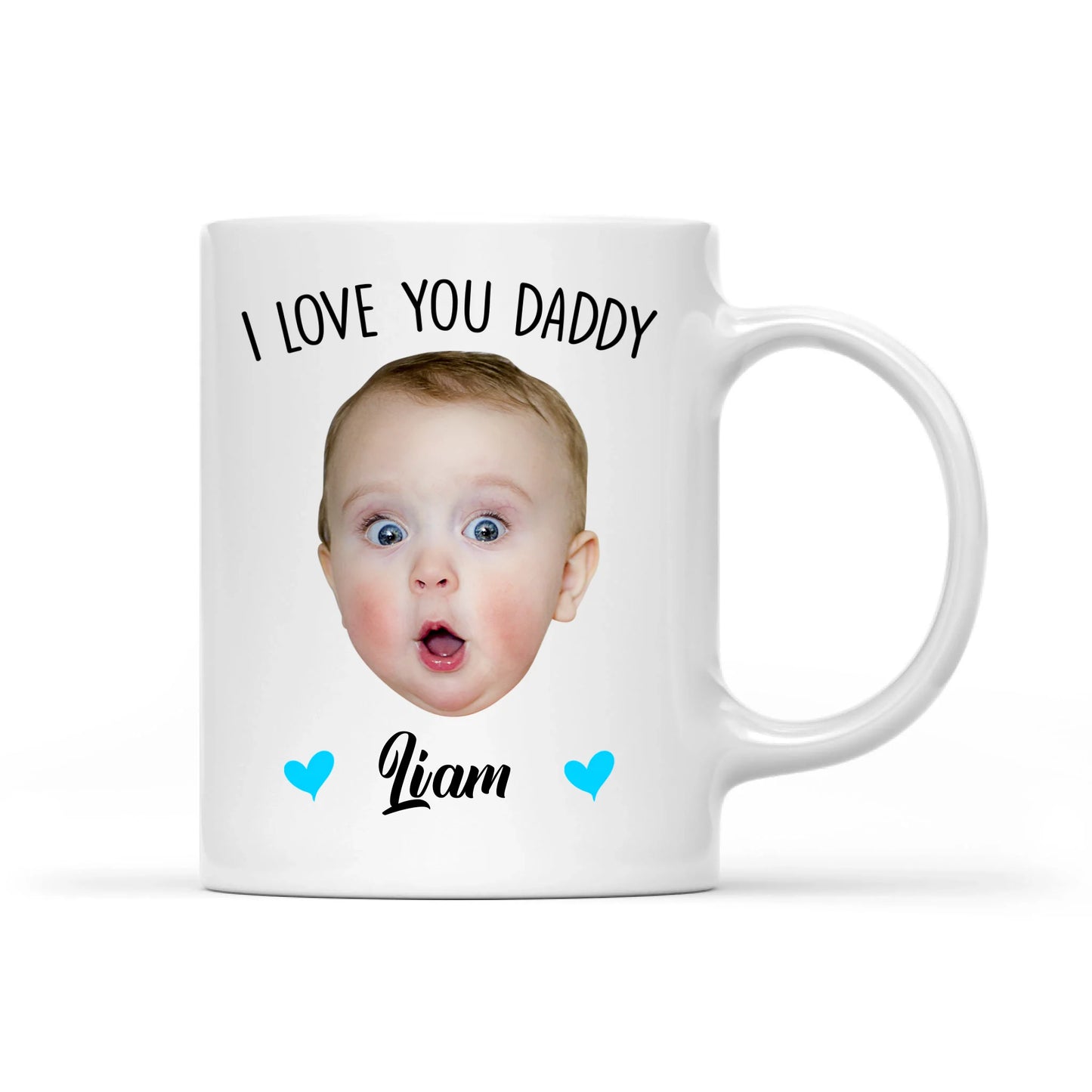 Our First Father's Day Together, Personalized Kid Photo and Kid Name, Best Gift For Dad - Custom Choo
