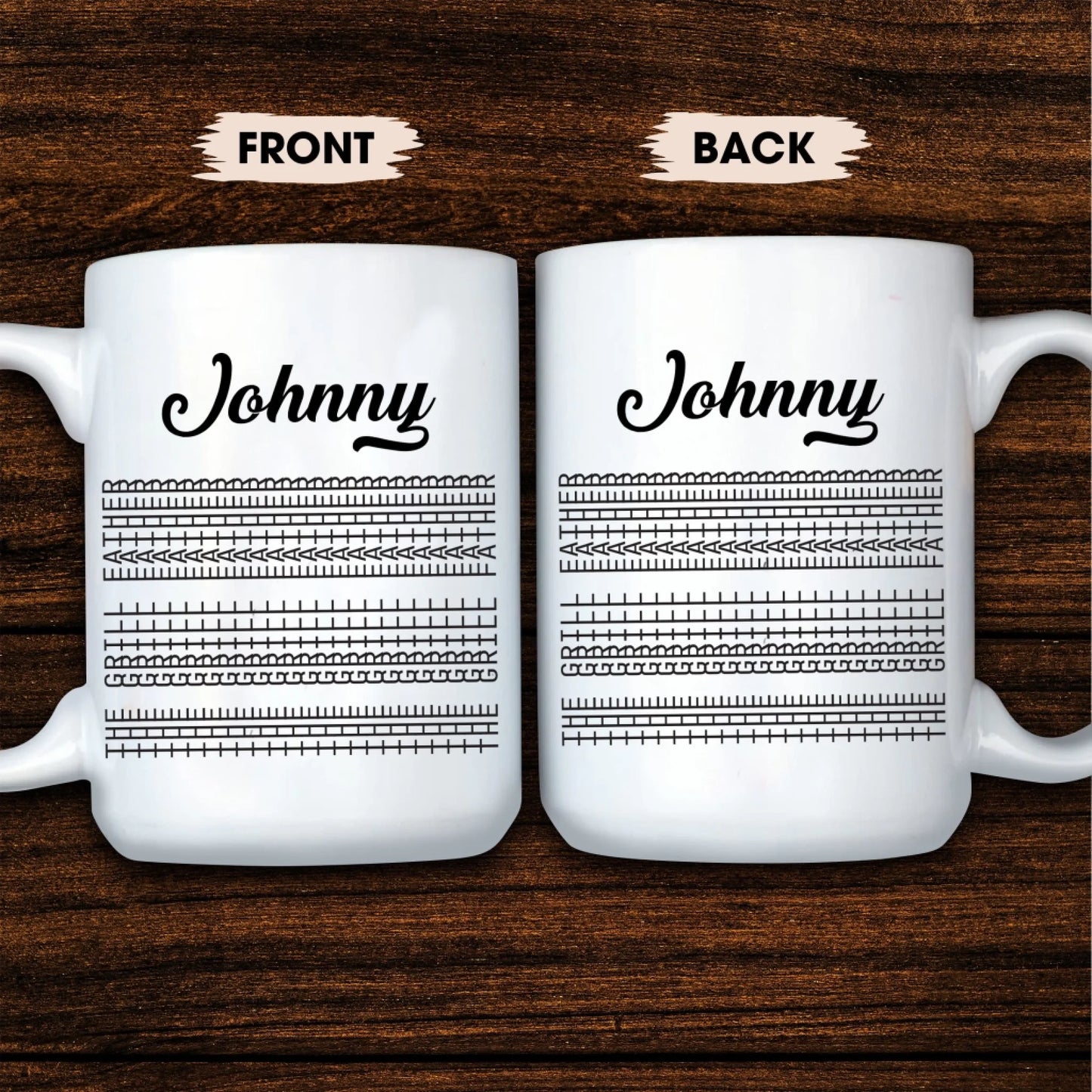 Hidden Funny Message, The Grill Father, Personalized Coffee Mug - Custom Choo