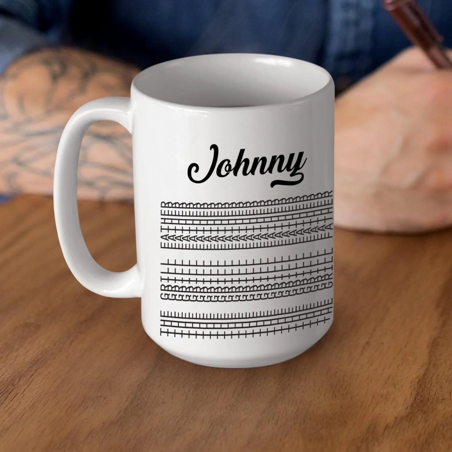 Hidden Funny Message, The Grill Father, Personalized Coffee Mug - Custom Choo