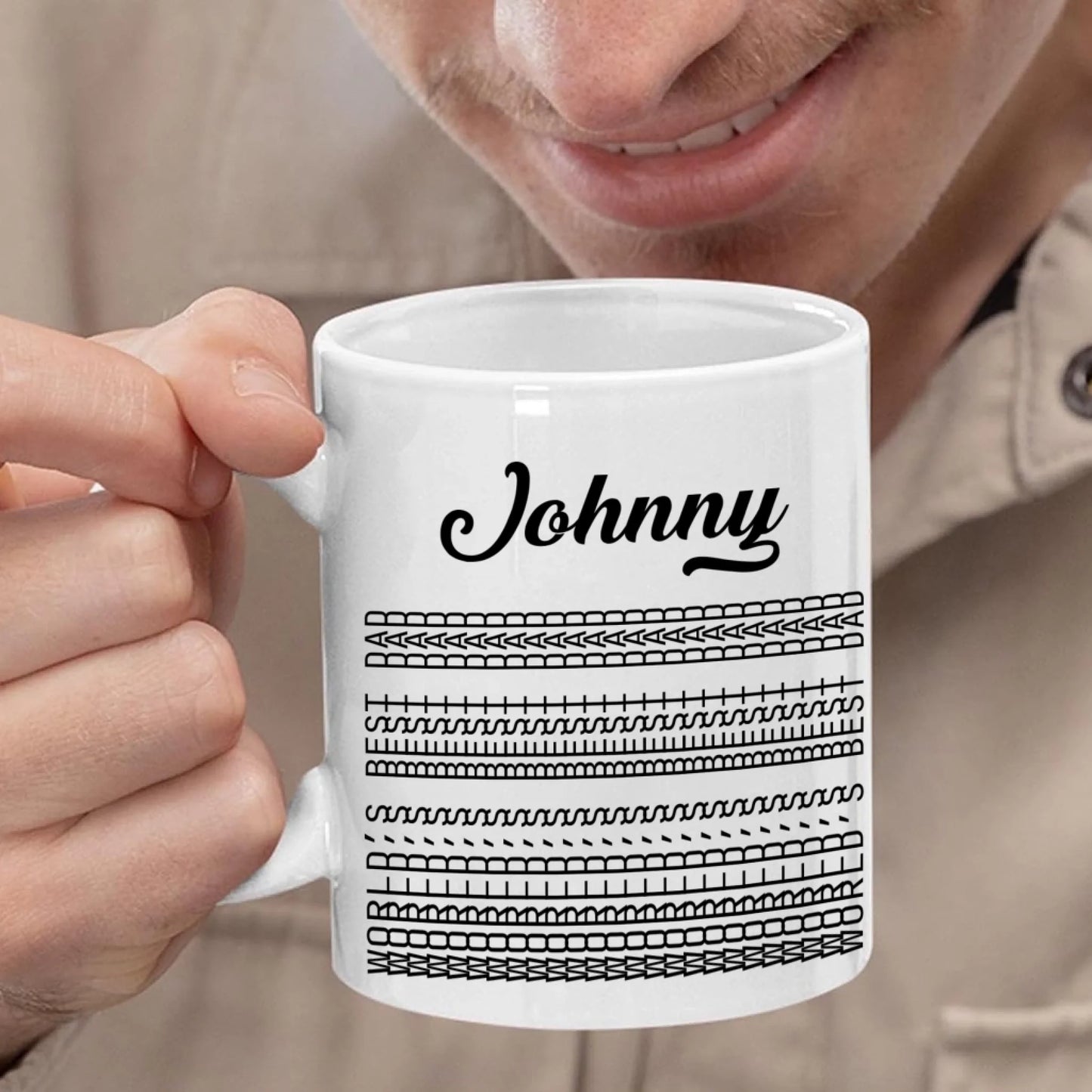 Hidden Funny Message, World's Best Dad, Personalized Coffee Mug - Custom Choo