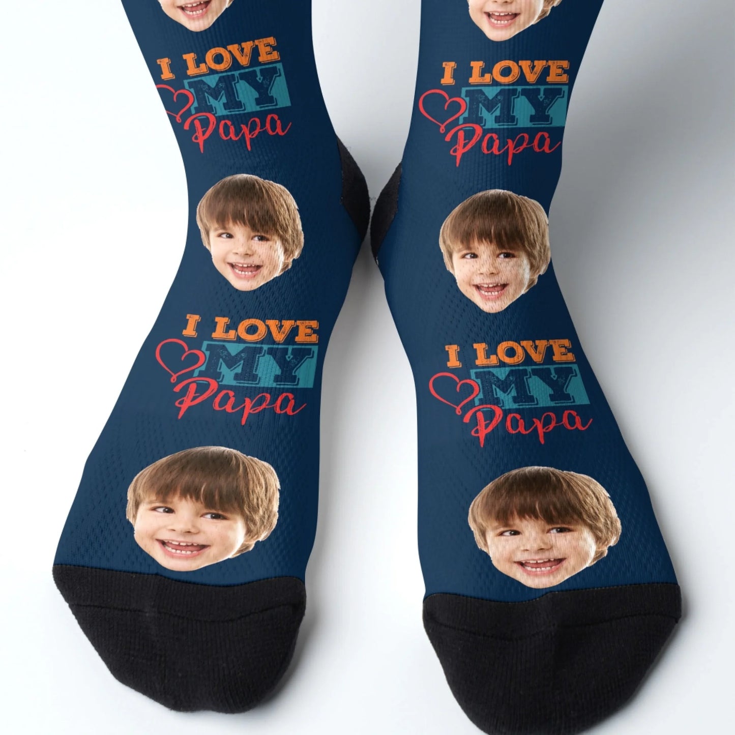 Personalized Face Socks, Funny Gift For Dad, Custom Choo