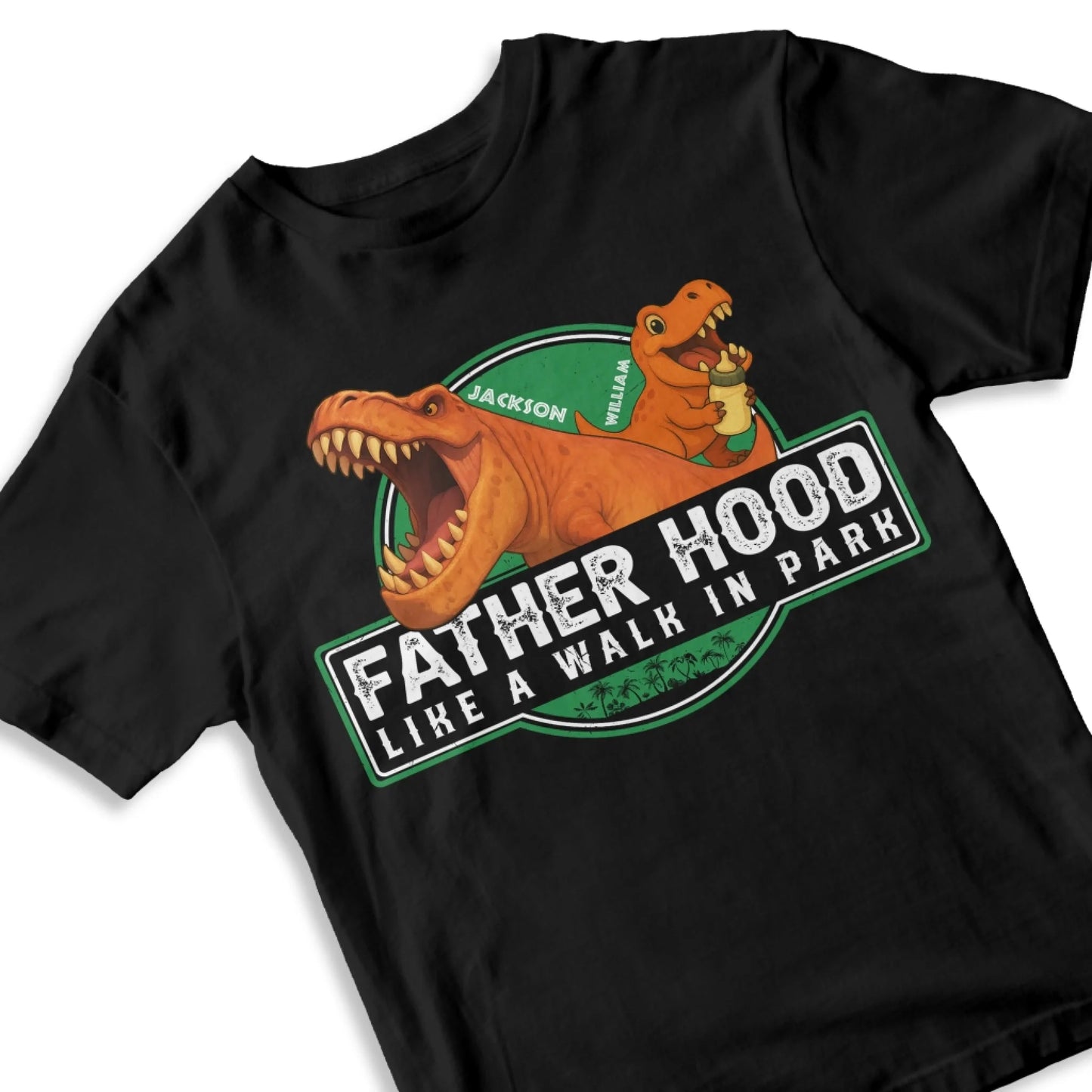 Father Hood Like A Walk In Park, Personalized Shirt - Custom Choo