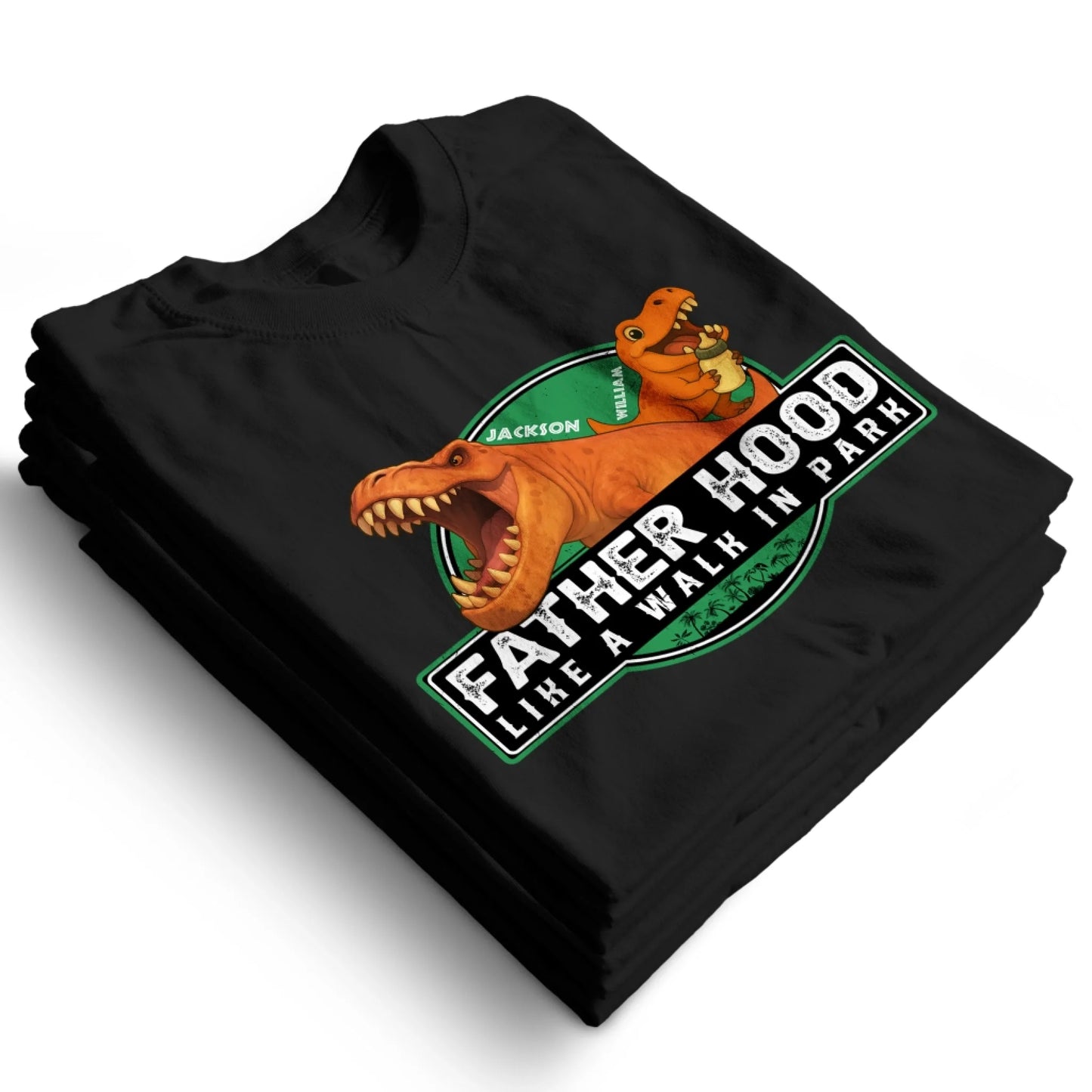 Father Hood Like A Walk In Park, Personalized Shirt - Custom Choo