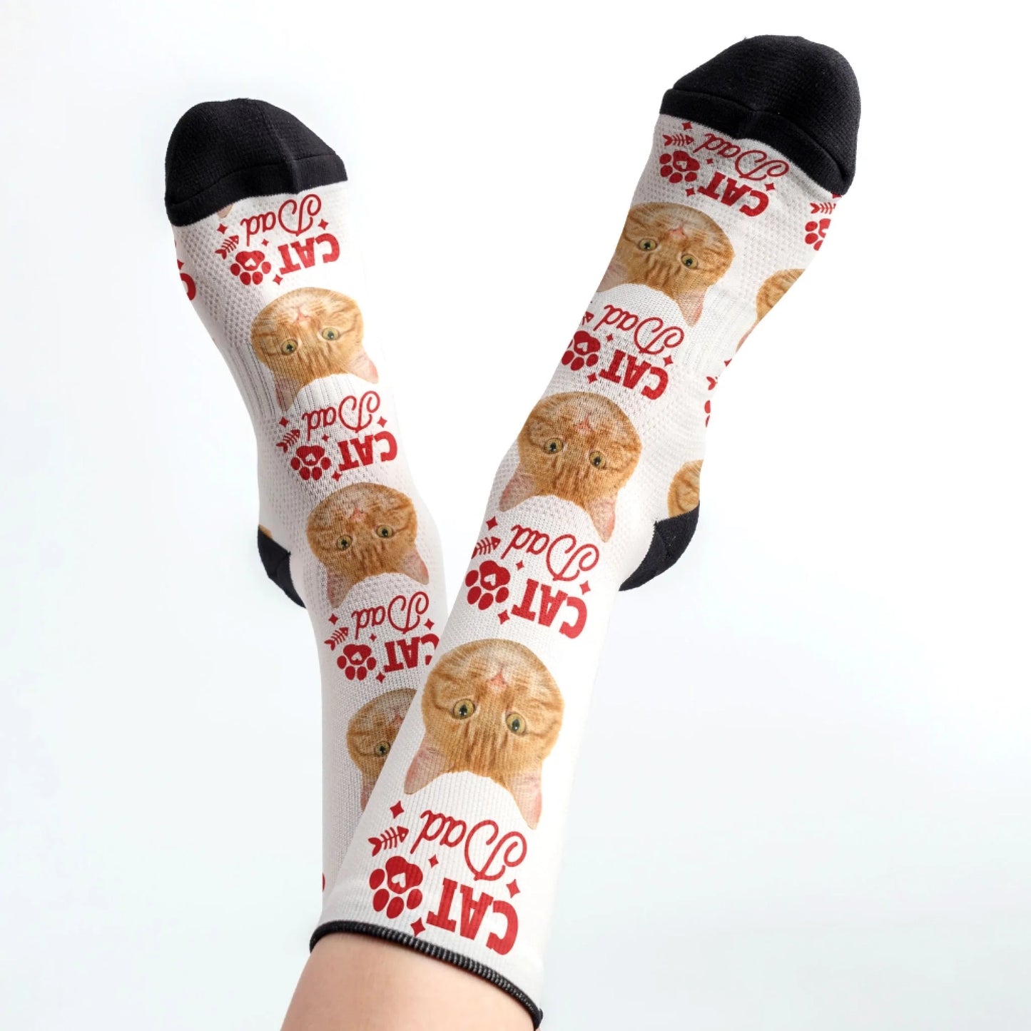 Personalized Face Socks, Funny Gift For Dad, Custom Choo