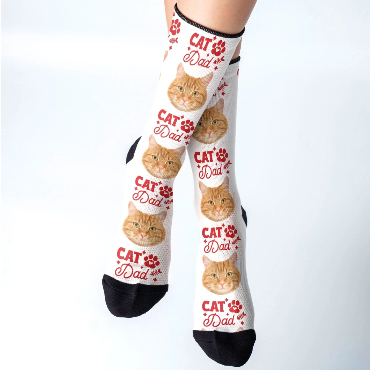 Personalized Face Socks, Funny Gift For Dad, Custom Choo
