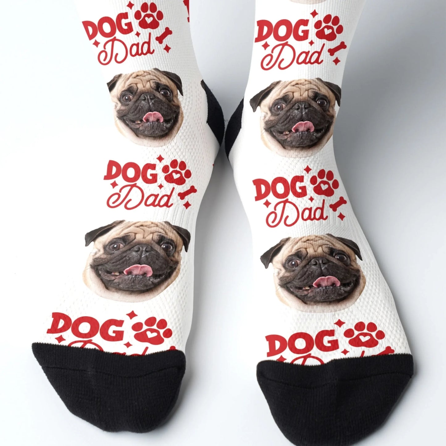 Personalized Face Socks, Funny Gift For Dad, Custom Choo