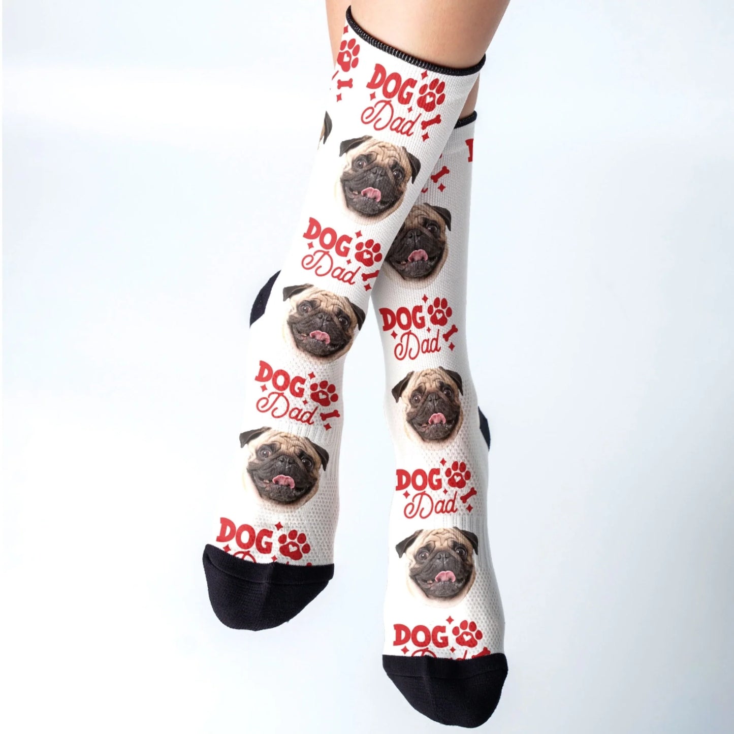 Personalized Face Socks, Funny Gift For Dad, Custom Choo