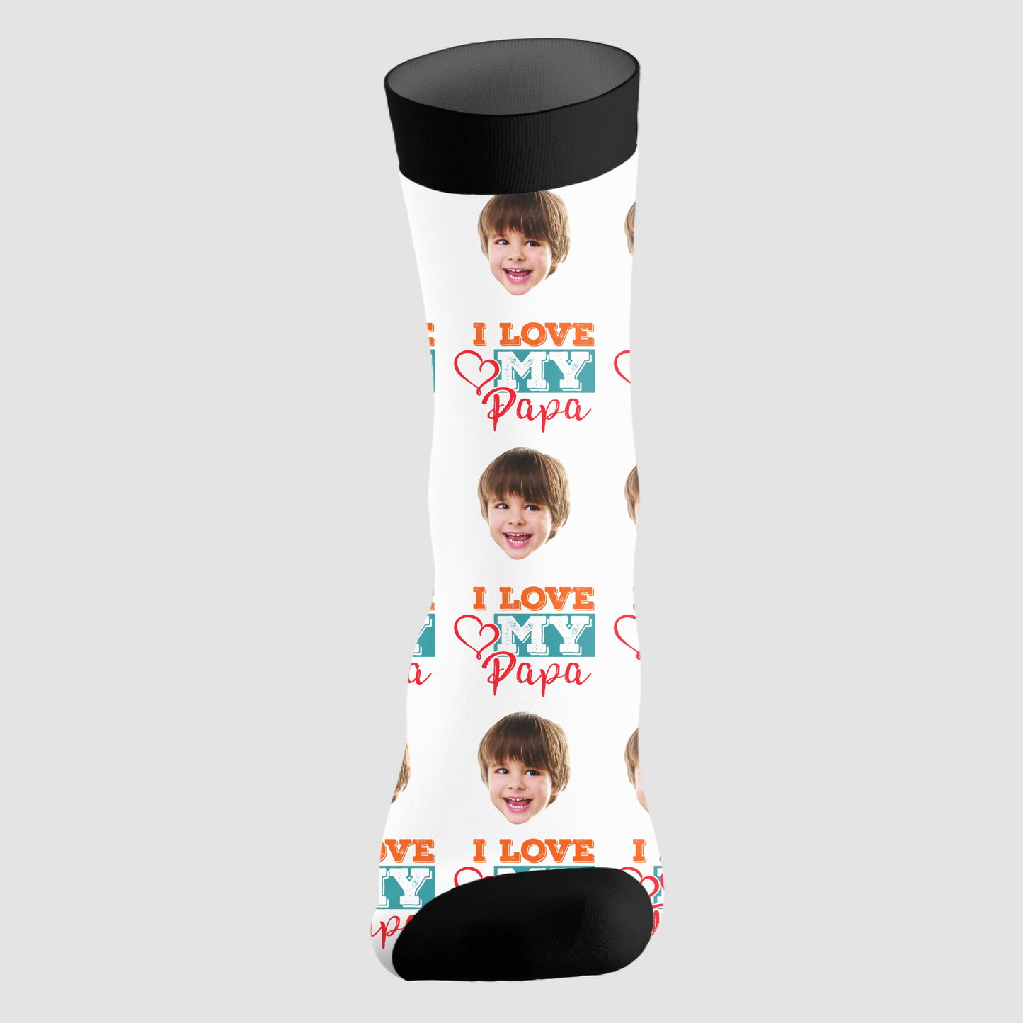 Personalized Face Socks, Funny Gift For Dad, Custom Choo